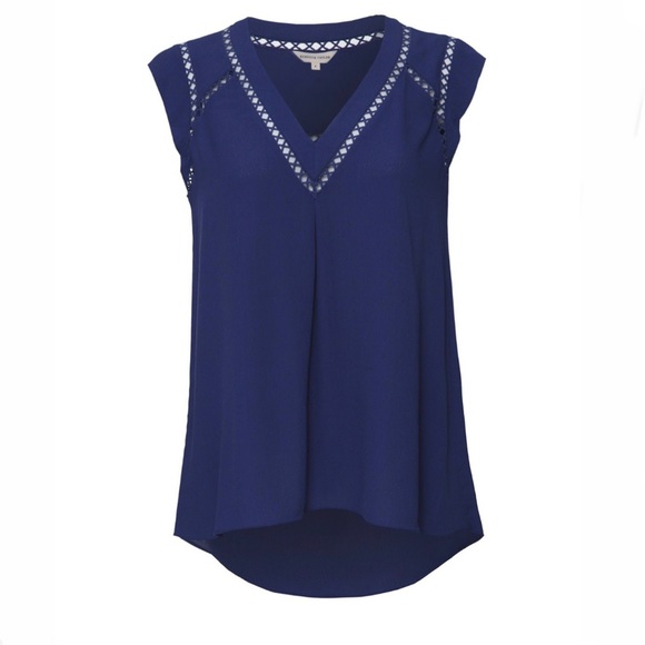 Rebecca Taylor Tops - Rebecca Taylor Sleeveless Cutout V neck blouse
